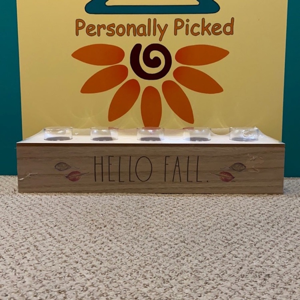 Rae Dunn HELLO FALL Candle Holder